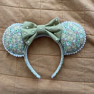 Baby Yoda Mickey Mouse Disney ears for Disneyland or Disneyworld